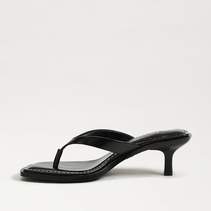 SAM EDELMAN Dollie Thong Sandal Black Leather