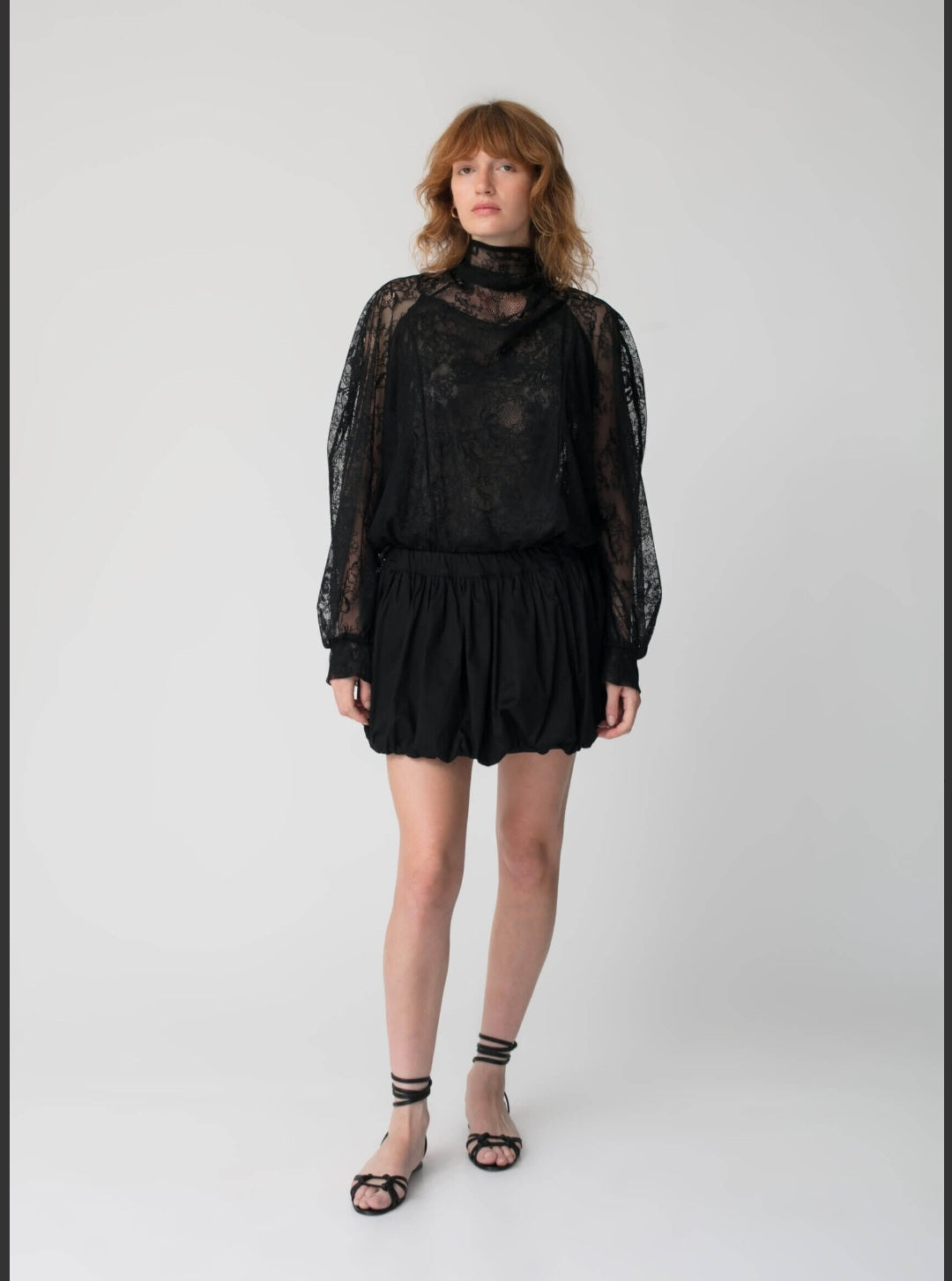 KIANNE Lace Blouse Black