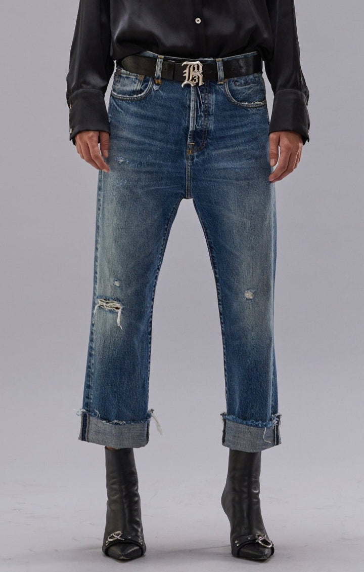 R13 TAILORED DROP JEAN Hutton Blue