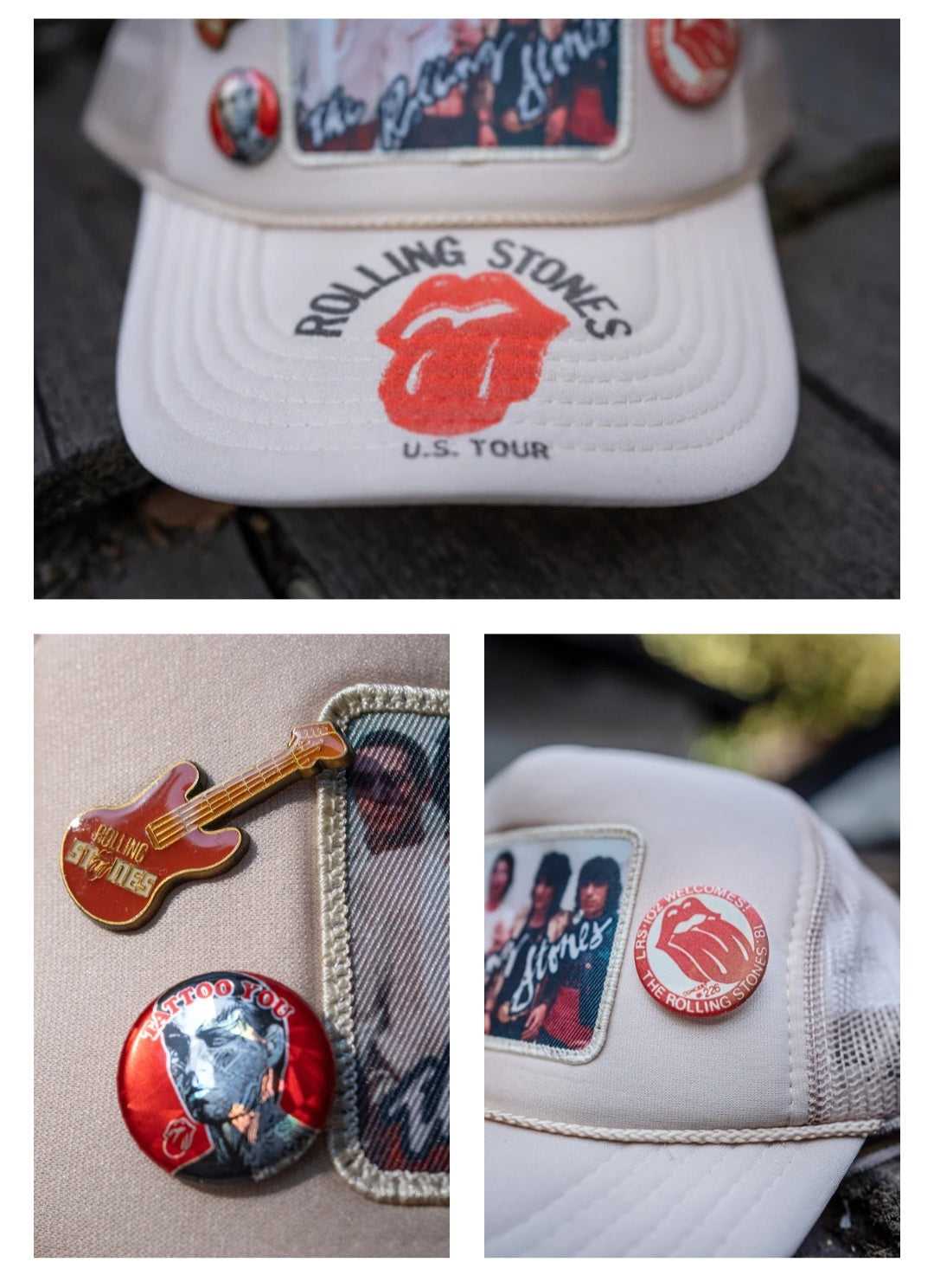 MADEWORN ROLLING STONES TOUR TRUCKER HAT