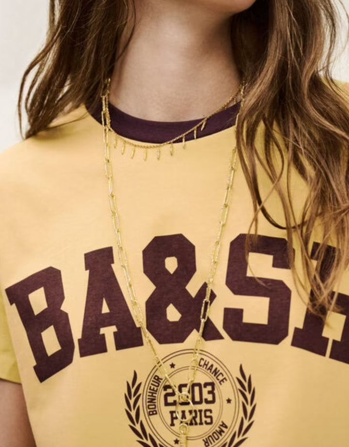BA&SH Ioni Tee in Yellow