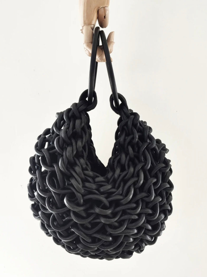 ALIENINA Small Waxed Rope Bag