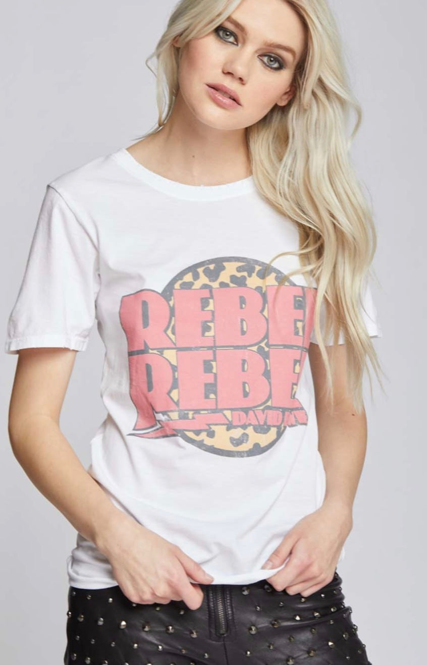 RECYCLED KARMA David Bowie Rebel Rebel Tee