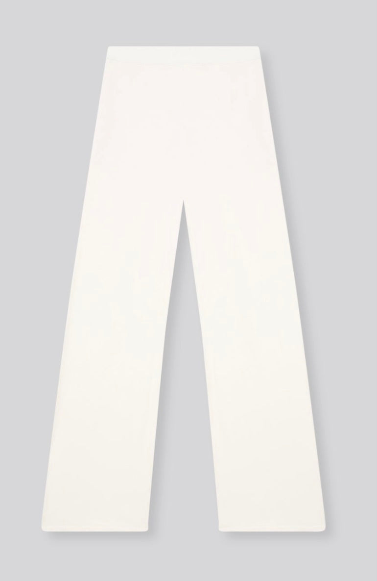 MAJESTIC FILATURES Viscose/Elastane Trousers Cream