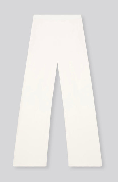 MAJESTIC FILATURES Viscose/Elastane Trousers Cream