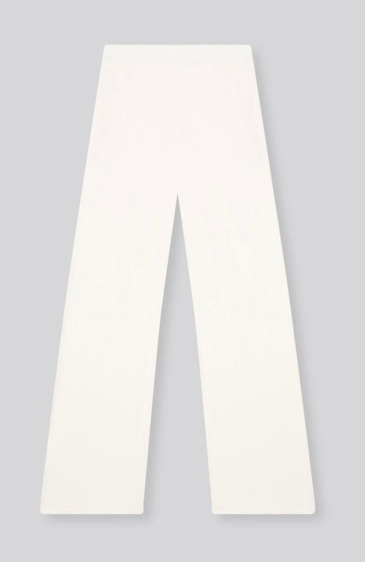 MAJESTIC FILATURES Viscose/Elastane Trousers Cream