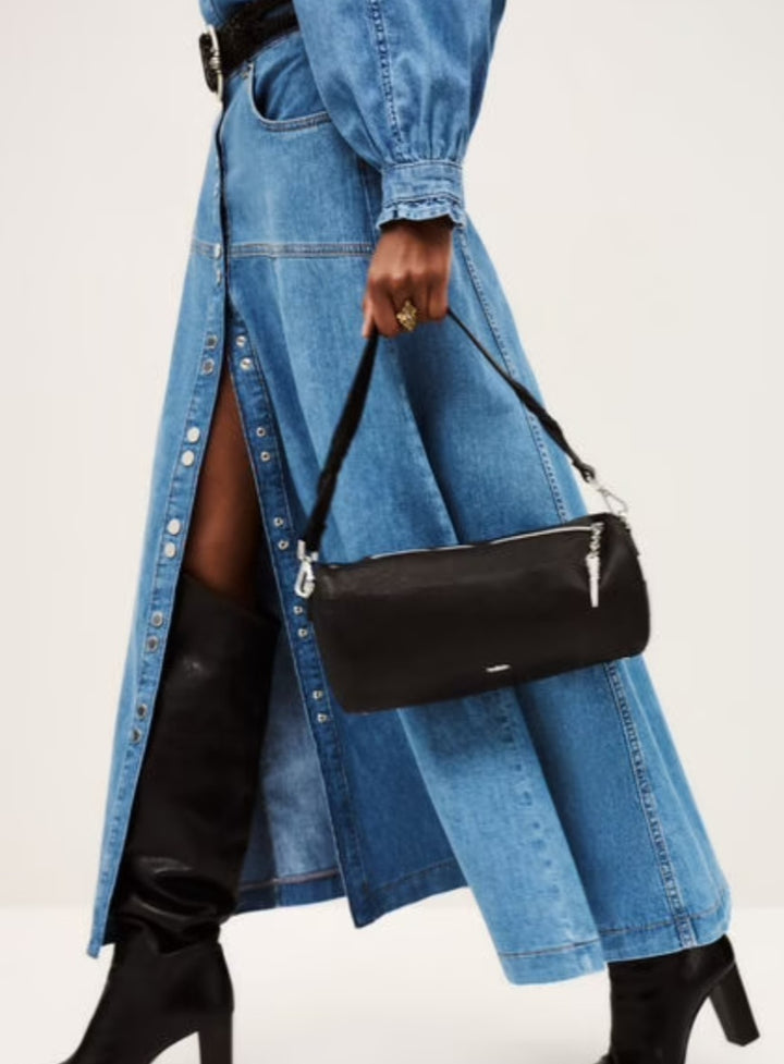 BA&SH BENI BAG Black Leather