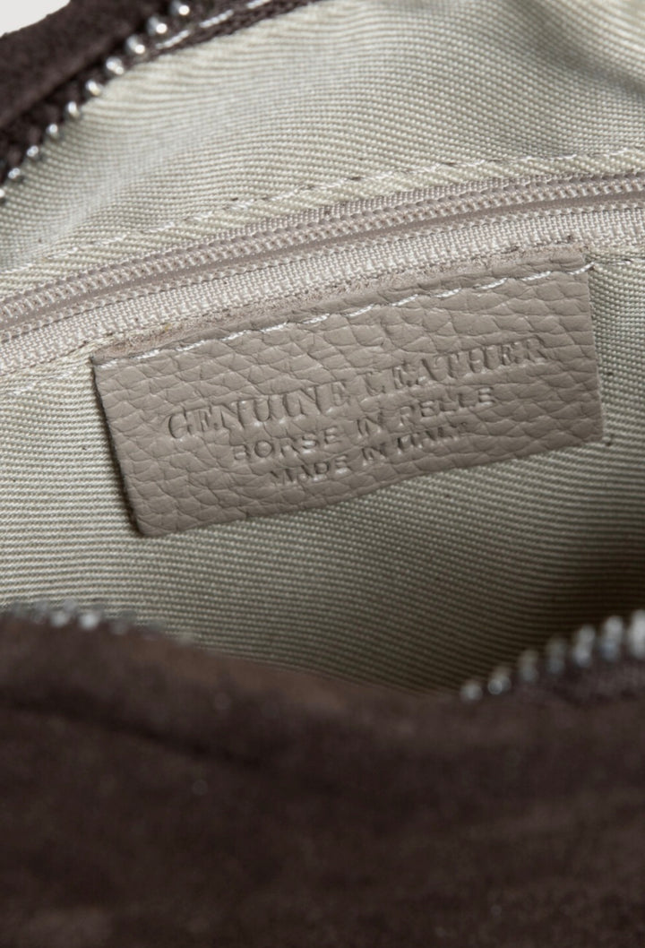 Le Marais Suede handbag Olivia Dark Brown