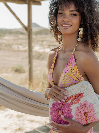 PITI CUITI MAGNOLIA CLUTCH BAG