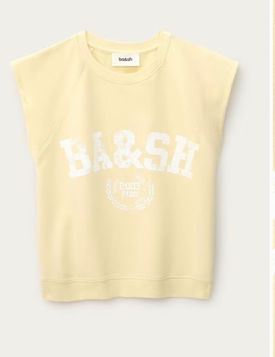 BA&SH Beata Sweat Yellow