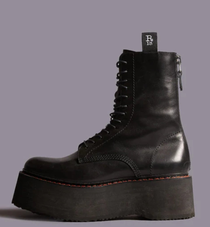 R13 DOUBLE STACK BOOT black