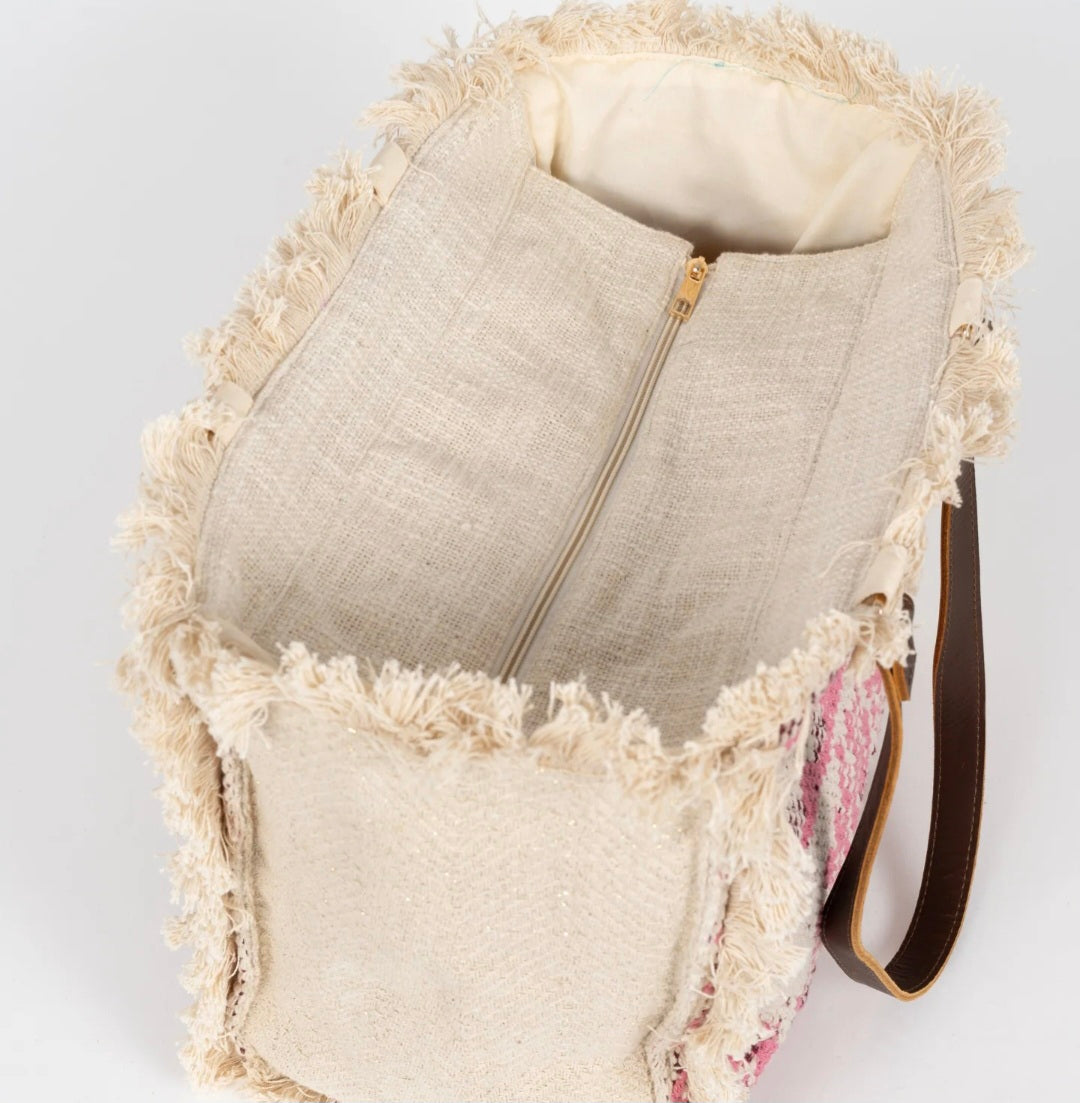 PITI CUITI GUADALUPE SHOPPER BAG ROSA