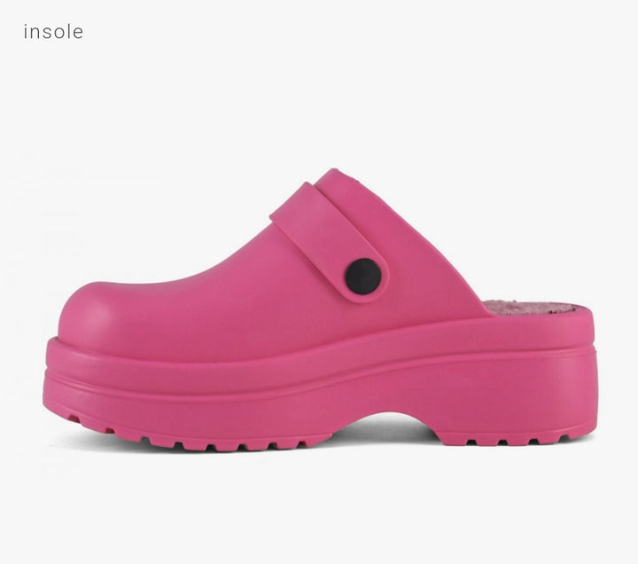 COLORS OF CALIFORNIA Clog Teddy In Fuxia