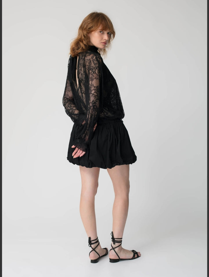 KIANNE Lace Blouse Black