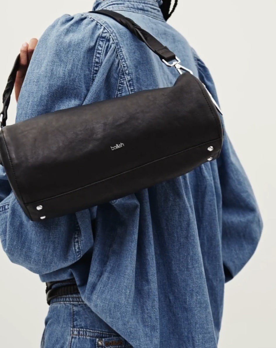BA&SH BENI BAG Black Leather