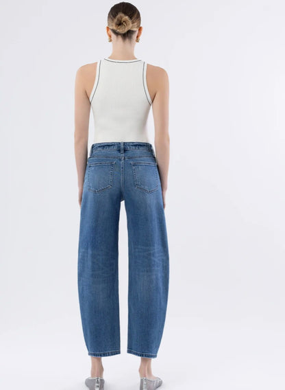 VERVET Trasimeno - High Rise Barrel Jeans
