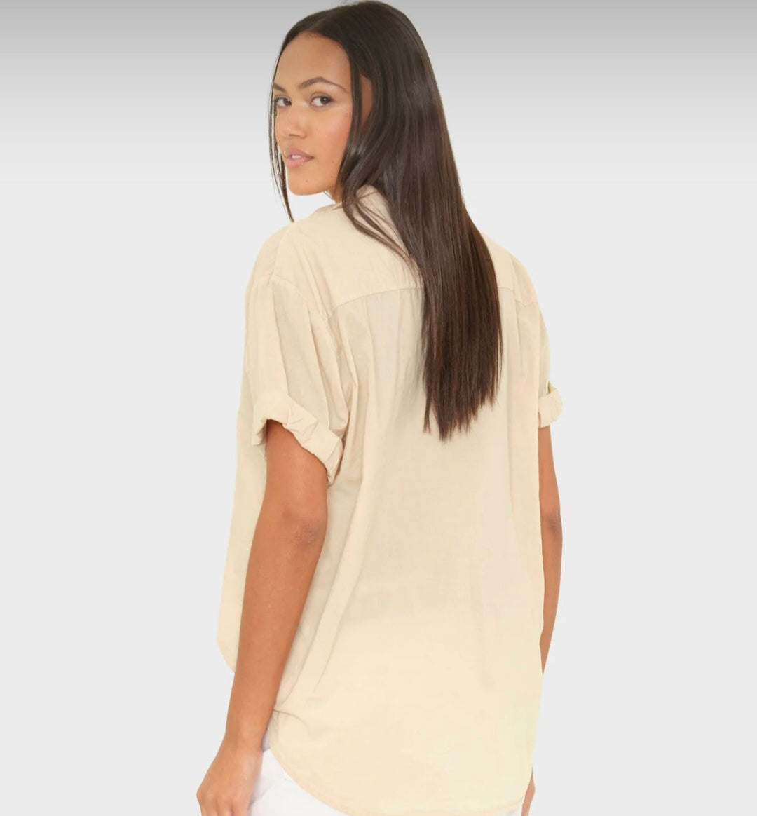 XIRENA Channing Shirt In Parchment