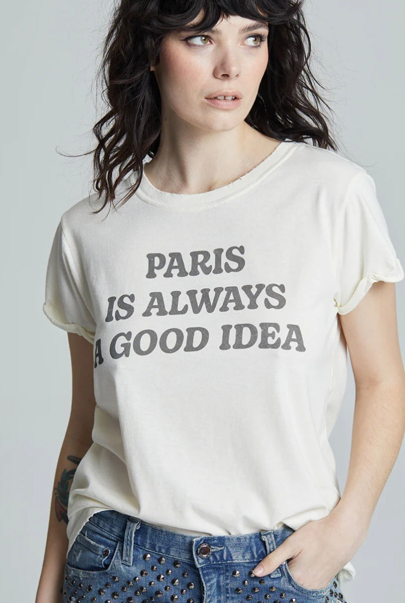 RECYCLED KARMA Bonjour Paris Tee