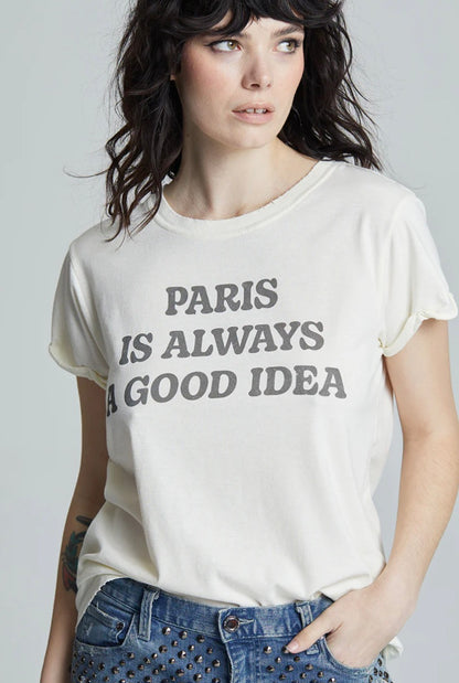 RECYCLED KARMA Bonjour Paris Tee