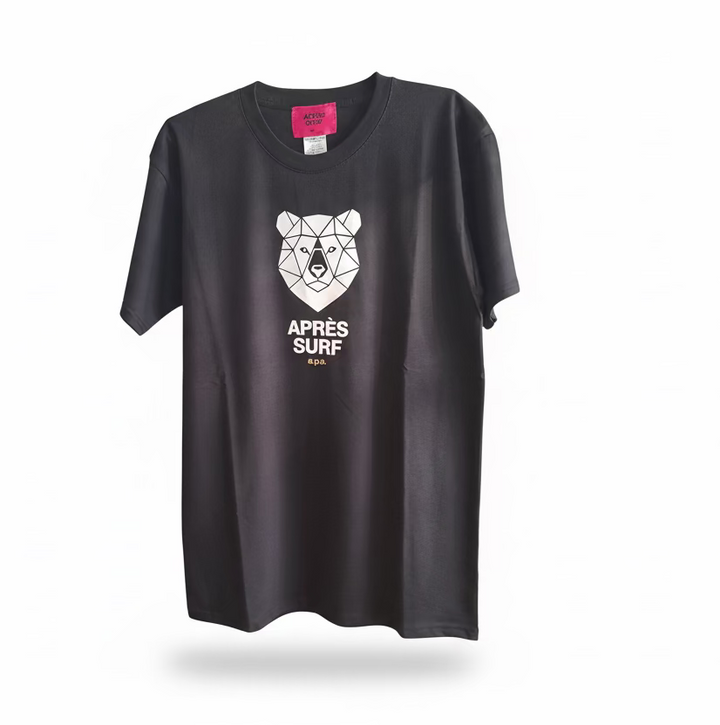 APRES SURF Oversized Bear Shirt Black