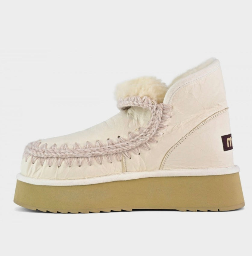 MOU Mini Eskimo Platform Special Leather Boots