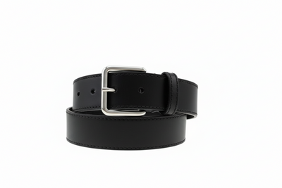 JULIA Pierro Belt In Black Silver Buckle