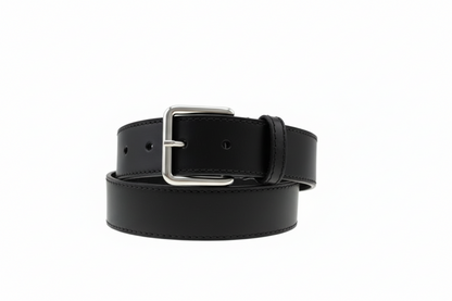 JULIA Pierro Belt In Black Silver Buckle
