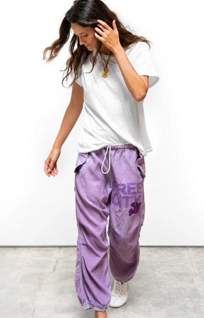 FREECITY FLAP/SNAP MATTE/SATIN AIRJUMP pant - bloom