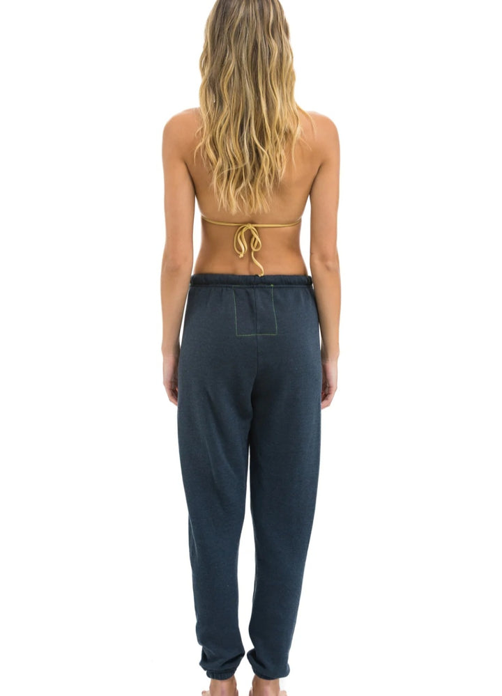 AVIATOR NATION SUNSET PATCH SWEATPANTS - CHARCOAL