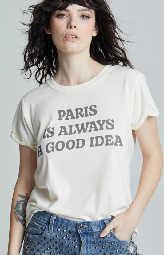 RECYCLED KARMA Bonjour Paris Tee