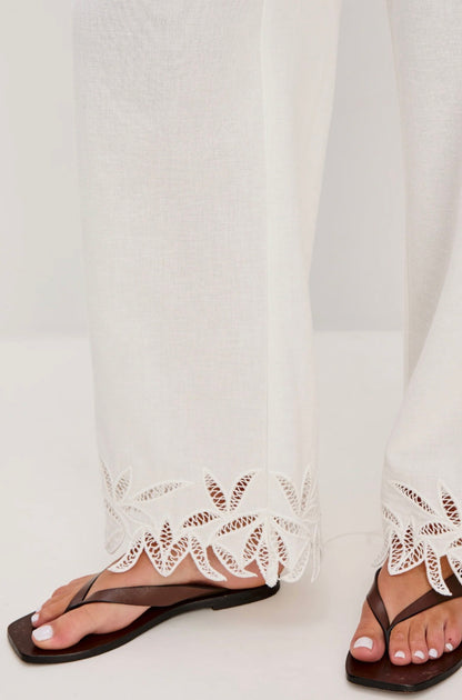 RAILS Emmie Pant White Palm Embroidery