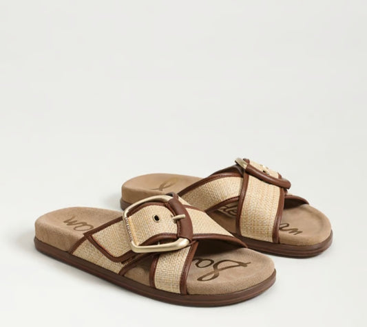SAM EDELMAN Darla Multi Buckle Slide Sandal