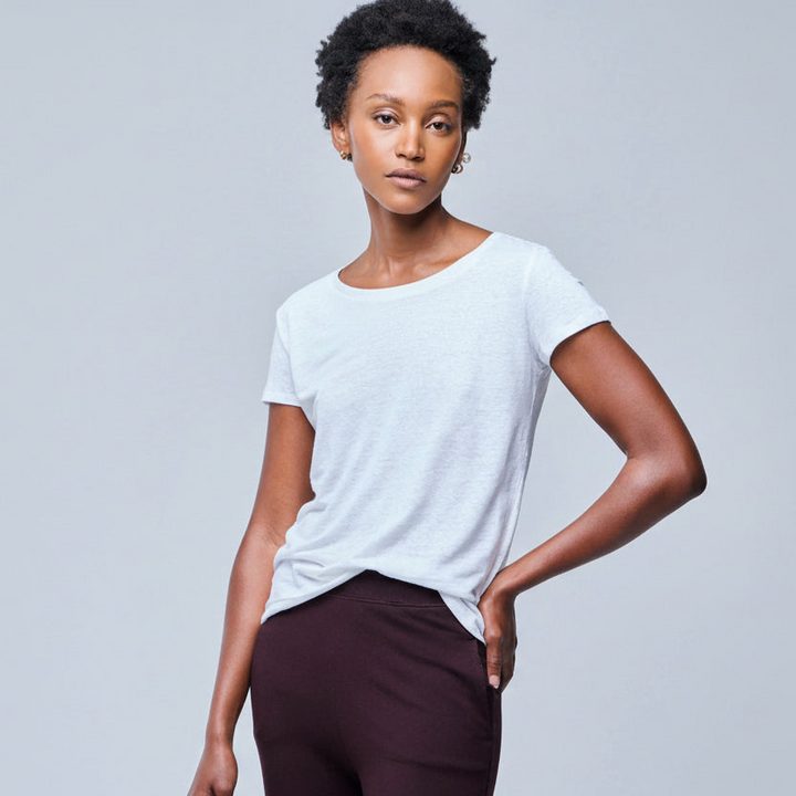 MAJESTIC FILATURES Linen Tee White