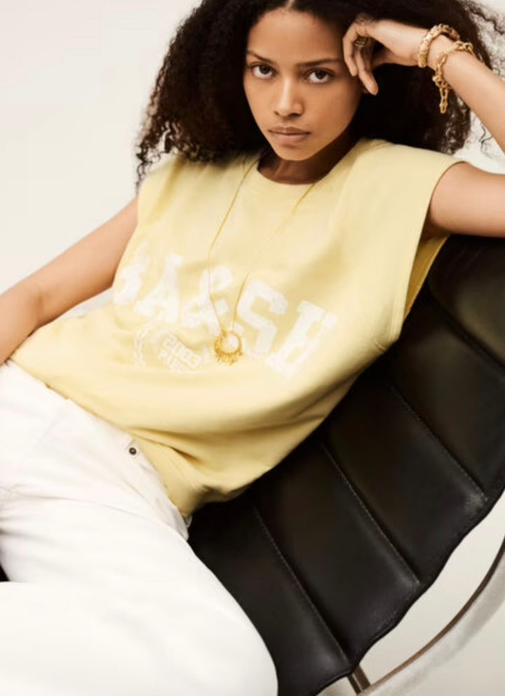 BA&SH Beata Sweat Yellow