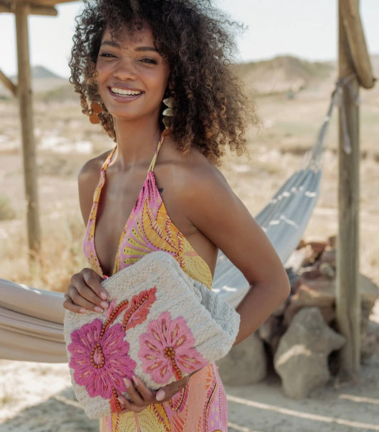PITI CUITI MAGNOLIA CLUTCH BAG