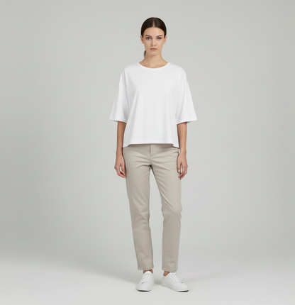 MAJESTIC FILATURES Oversized Tee White