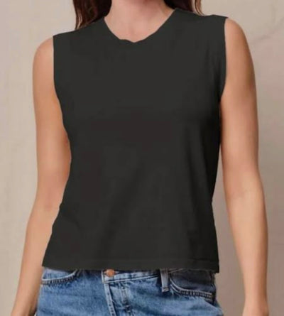 STATESIDE Cloud Jersey Muscle Tank Black