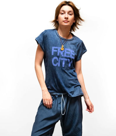 FREECITY SUPERVINTAGE shortsleeve tee - moonshrooms powder