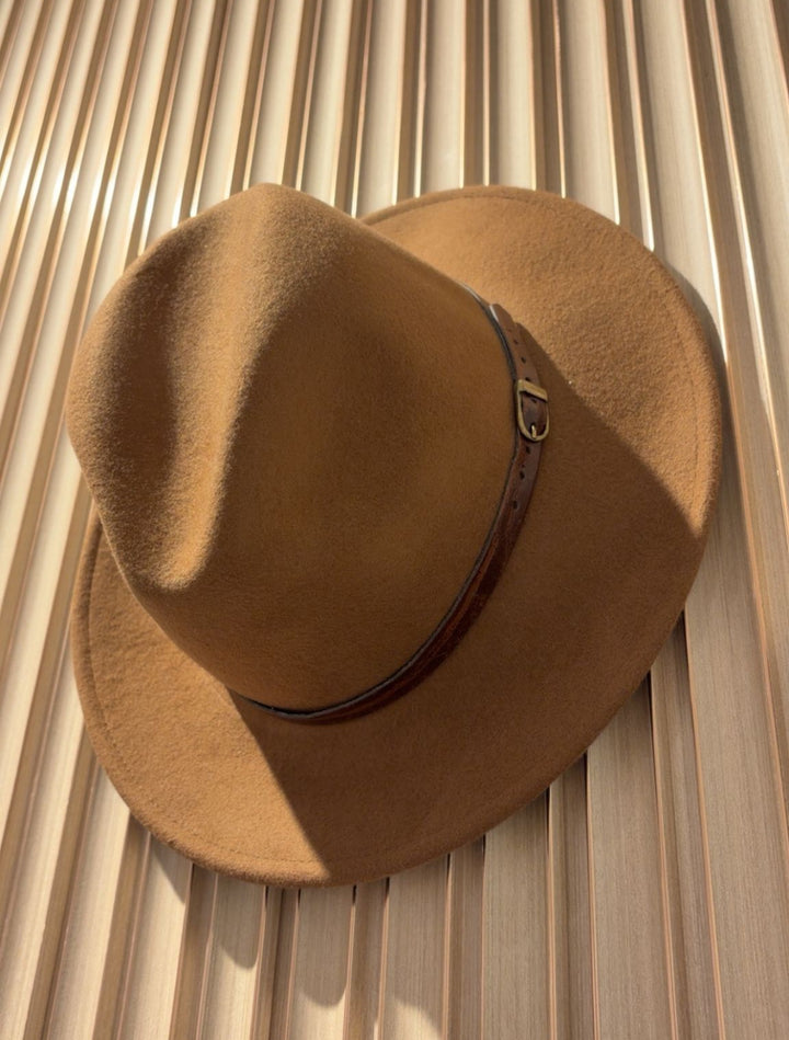 Parisian Fedora Hat Camel