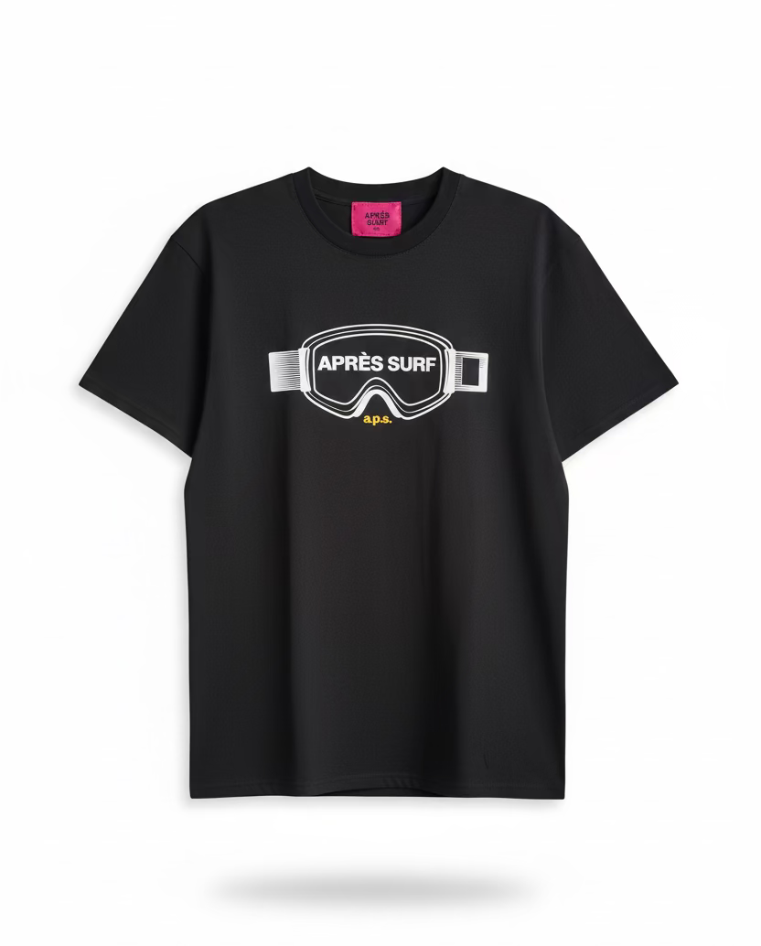 APRES SURF Oversized Ski Shirt Black