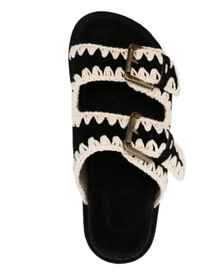 MOU Bio sandal two buckles black