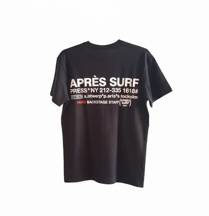 APRES SURF Oversized Ski Shirt Black