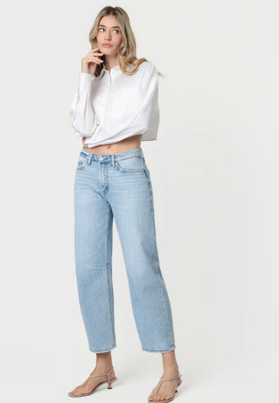VERVET Charm - High Rise Wide Barrel Jeans