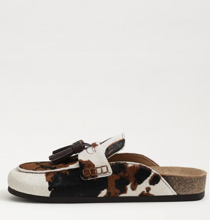 SAM EDELMAN Astrid Mule Cow Print Calf Hair