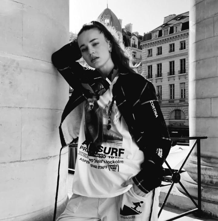 APRES SURP A.P.S Mixed Prints Jacket