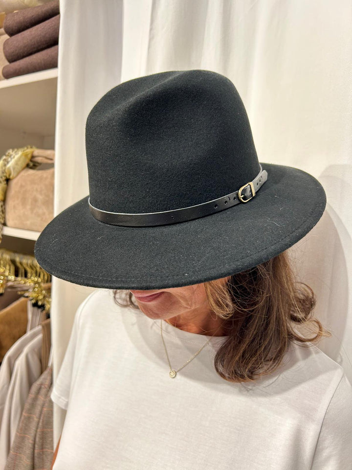 Parisian Fedora Hat Black