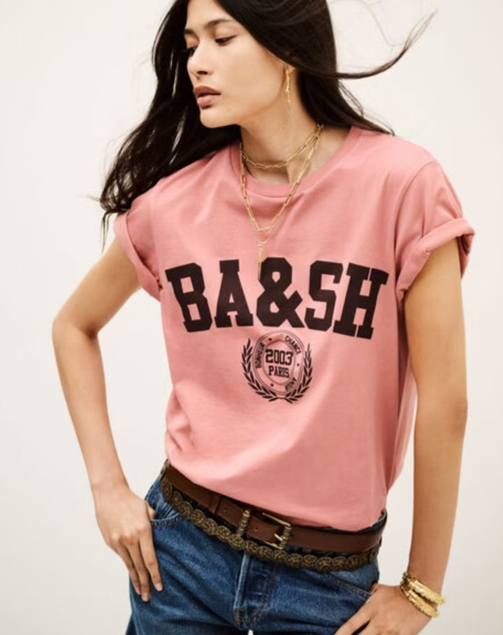 BA&SH Ioni Tee in Pink