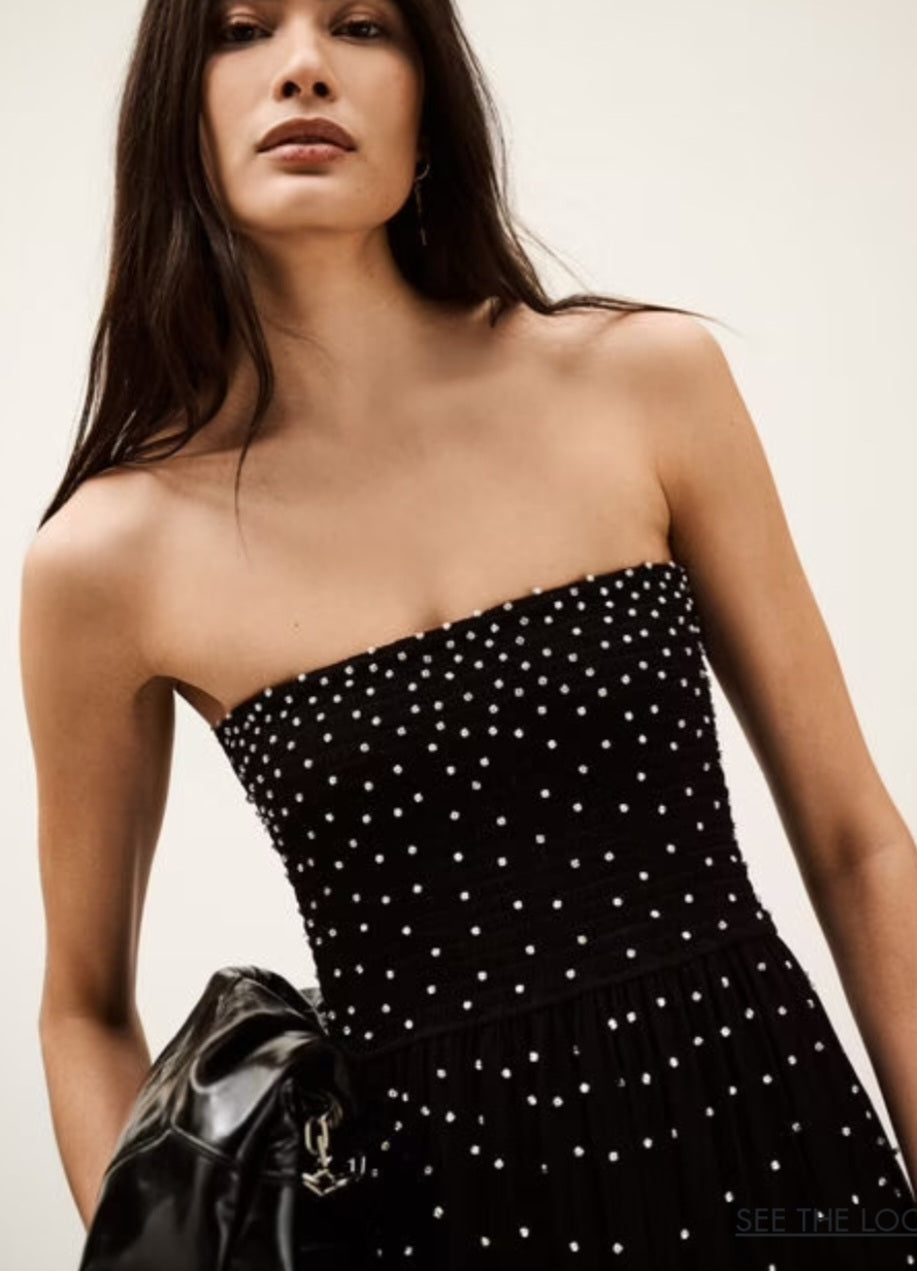 Ba&Sh Laura beaded maxi dress