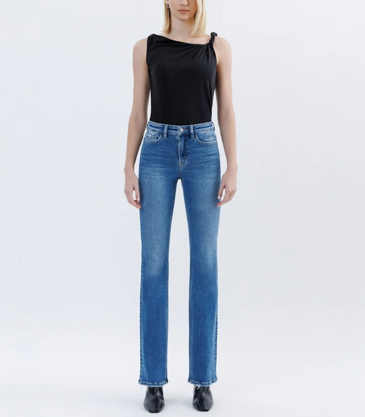 FLYING MONKEY Regulator - High Rise Full Length Bootcut Jeans