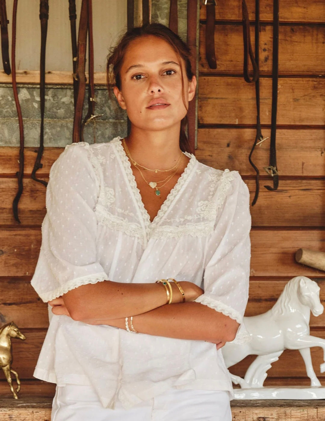 MABE Brea Frill Top